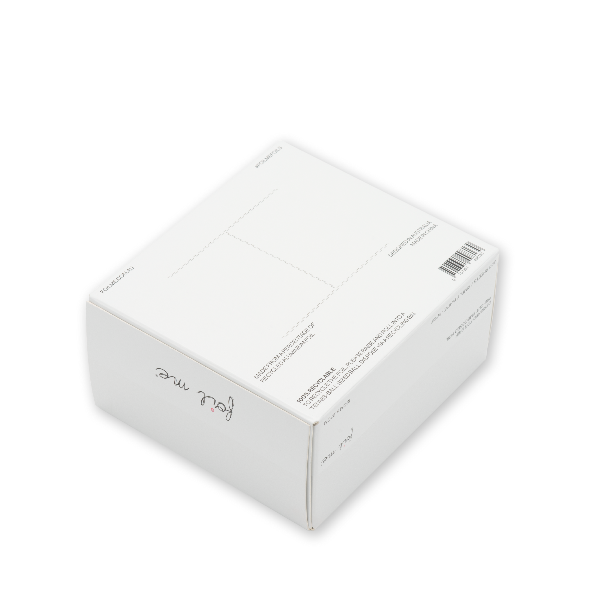 Simply White - Wide (PRE-CUT FOIL - 500 Sheets - 15cm x 27cm